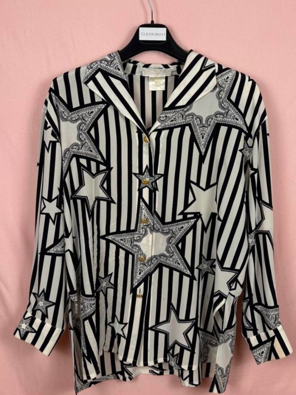 Vintage Silk Star Escada Blouse